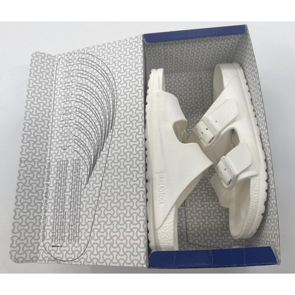 Birkenstock Arizona EVA White Sandals Womens 8 US 39 EU Slip On Comfort with Box - Picture 7 of 12